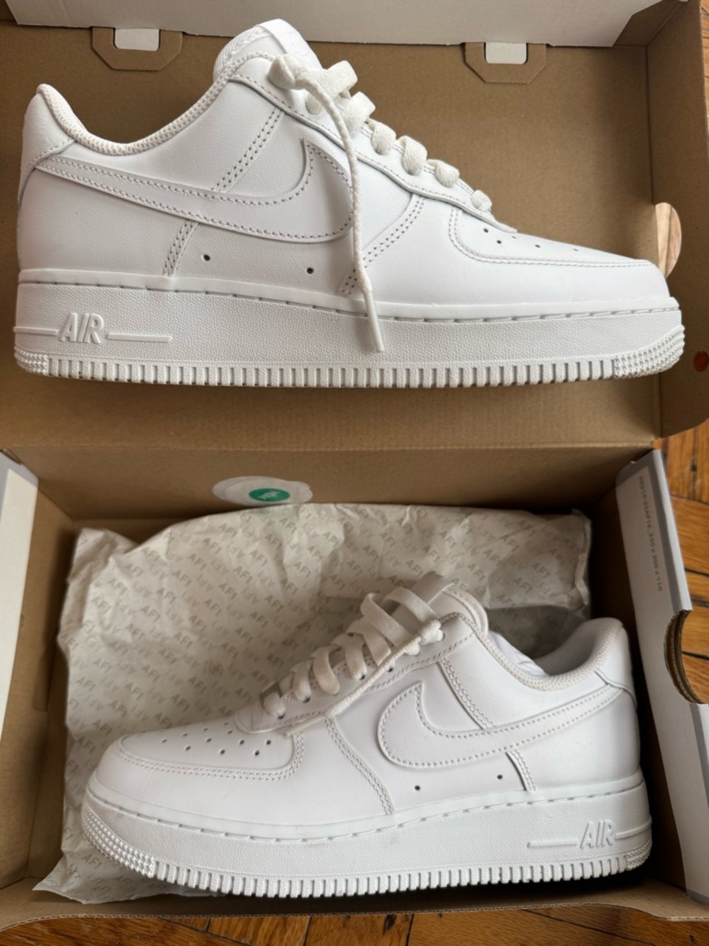 Worn Once! Woman 8.5 Nike AIR Force 1-  WORN ONCE